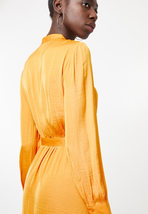 Vero Moda - Sandra long sleeve dress - yellow