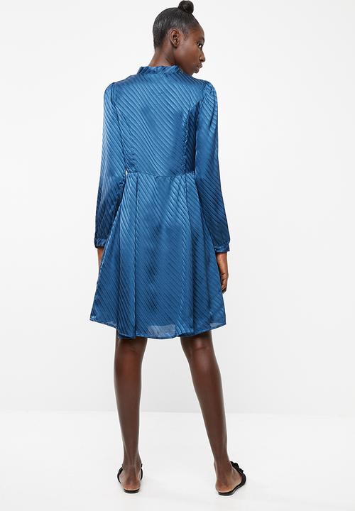 Vero Moda - Wonda long sleeve dress - blue