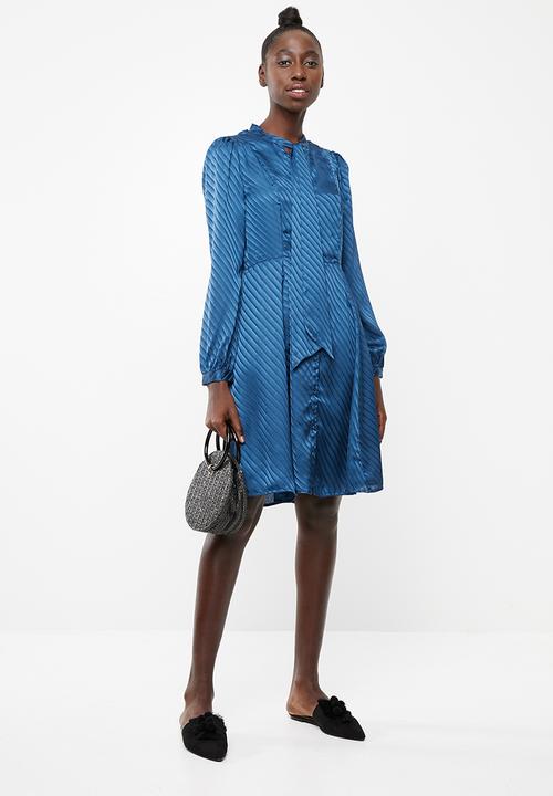 Vero Moda - Wonda long sleeve dress - blue