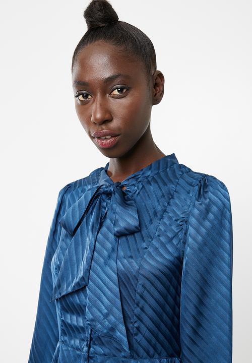 Vero Moda - Wonda long sleeve dress - blue