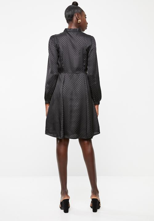 Vero Moda - Wonda long sleeve dress - black