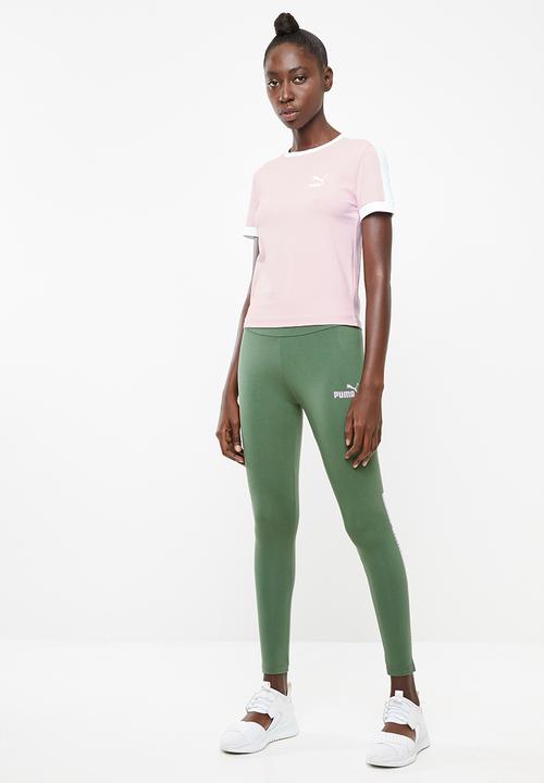 PUMA - Classics tight T7 tee - pink