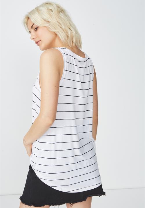 Cotton On - Marissa sleeveless tank top - stripe white