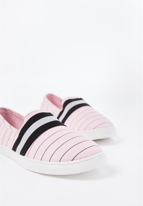 Cotton On - Harlow slip on - pink pinstripe