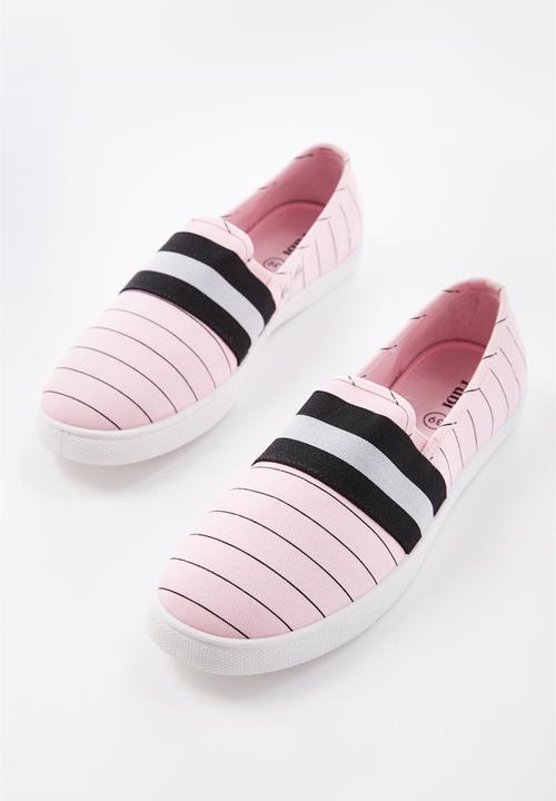 Cotton On - Harlow slip on - pink pinstripe