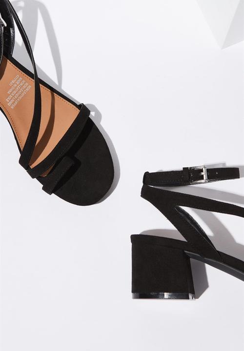 Cotton On - Belfast multi strap heel - black 