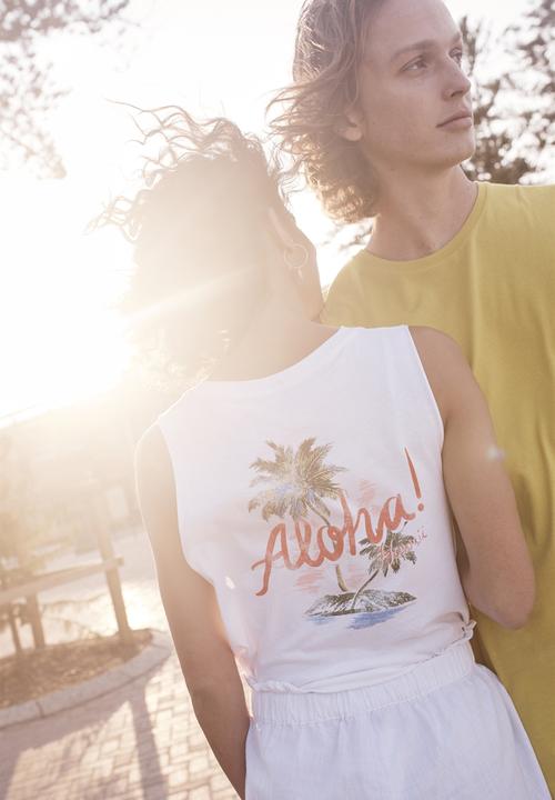 Cotton On - Tbar lola graphic tank - white