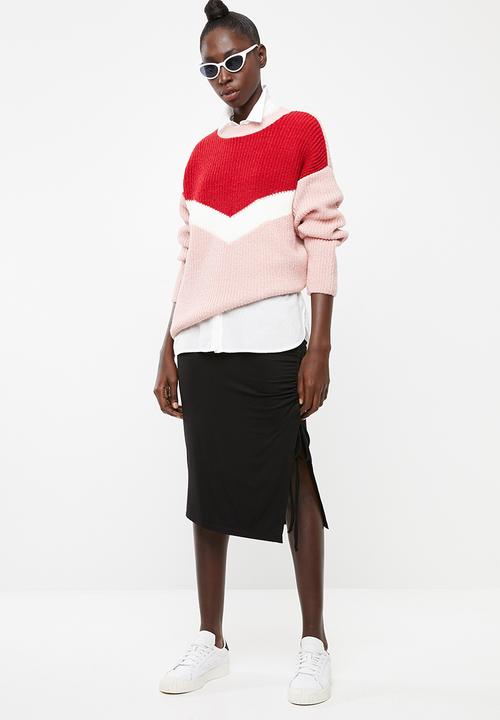 Superbalist - Drawcord Midi skirt - black