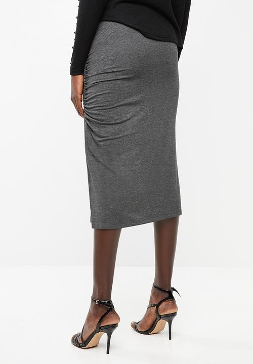 Superbalist - Drawcord midi skirt - charcoal