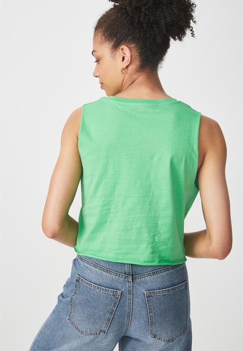 Cotton On - Tbar Lola graphic tank - green
