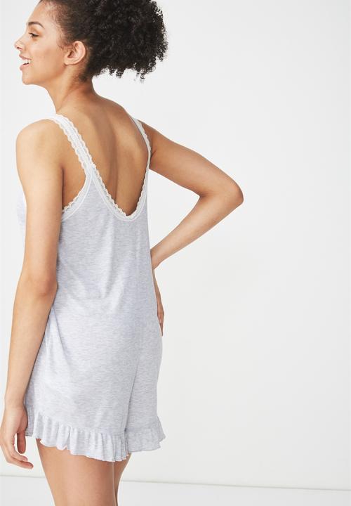 Cotton On - The playsuit marle rib - grey