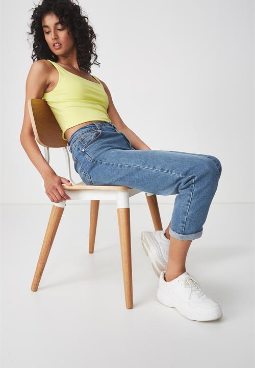 Cotton On - Everyday summer crop tank - yellow