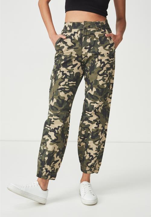 camouflage cotton pants