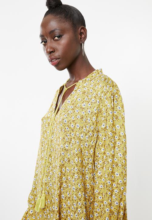 Superbalist - Peasant dress - yellow