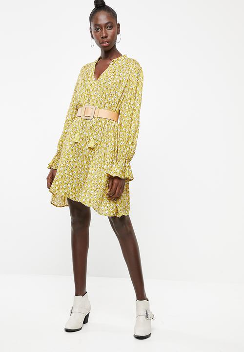 Superbalist - Peasant dress - yellow