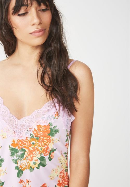 Cotton On - Lace slinky nightie - multi 