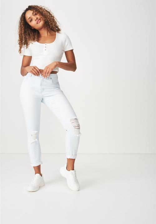 Cotton On - High rise 90's stretch jean - blue 