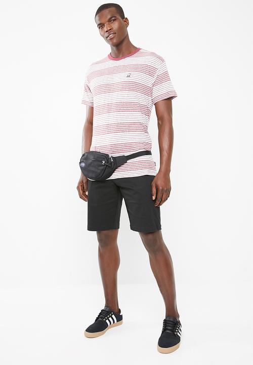 RVCA - Long sight bordeaux - maroon & white 