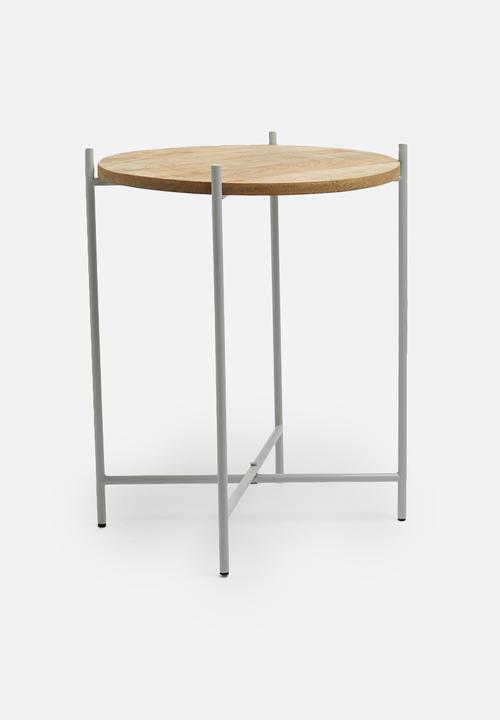 Sixth Floor - Dianara tray table - grey & wood 
