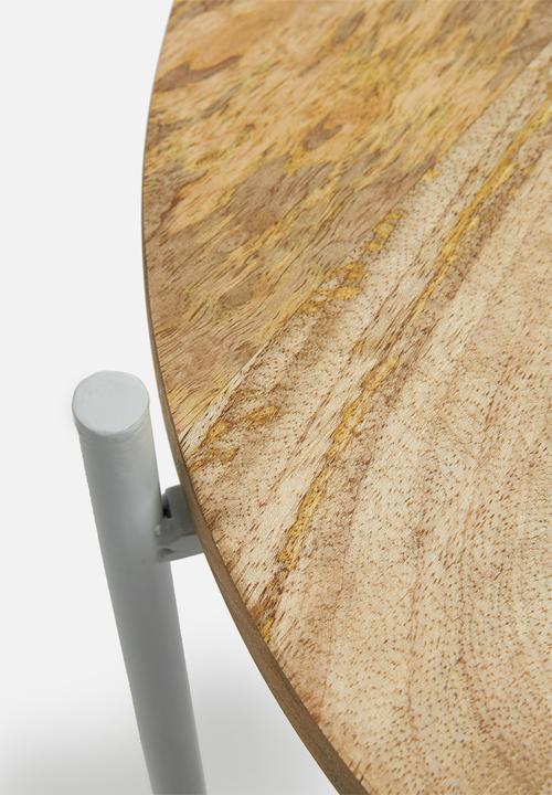 Sixth Floor - Dianara tray table - grey & wood 