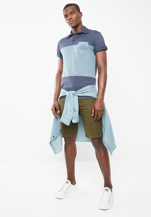 Quiksilver - Kosta golfer - navy & blue 
