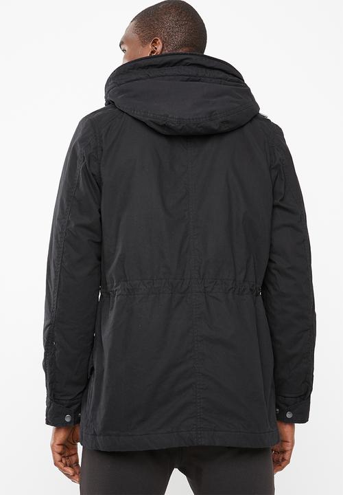 G-STAR - Vodan padded hdd sherpa parka - black