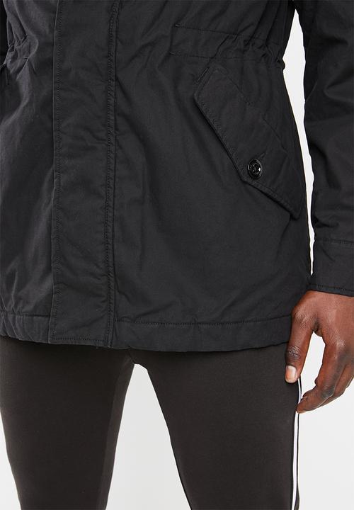 G-STAR - Vodan padded hdd sherpa parka - black