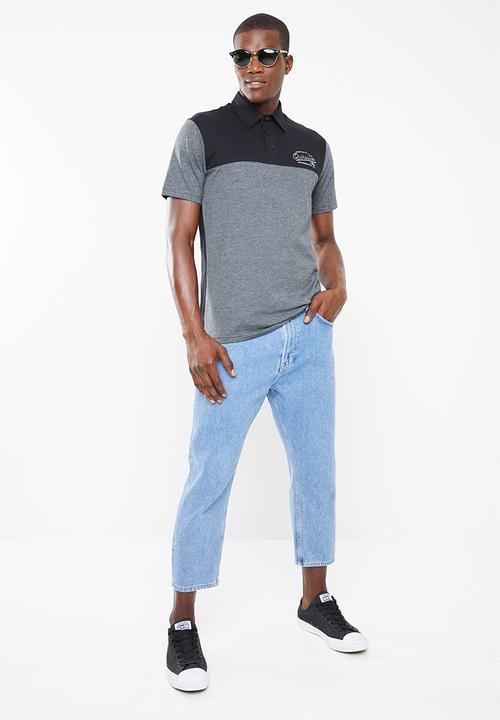 Quiksilver - Bossman golfer tee - black & grey 