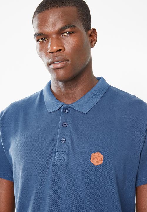 Lizzard - Casual golfer tee - blue