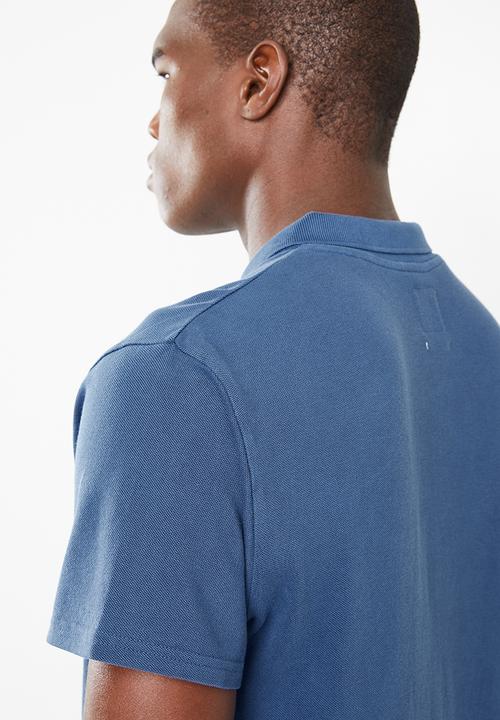 Lizzard - Casual golfer tee - blue