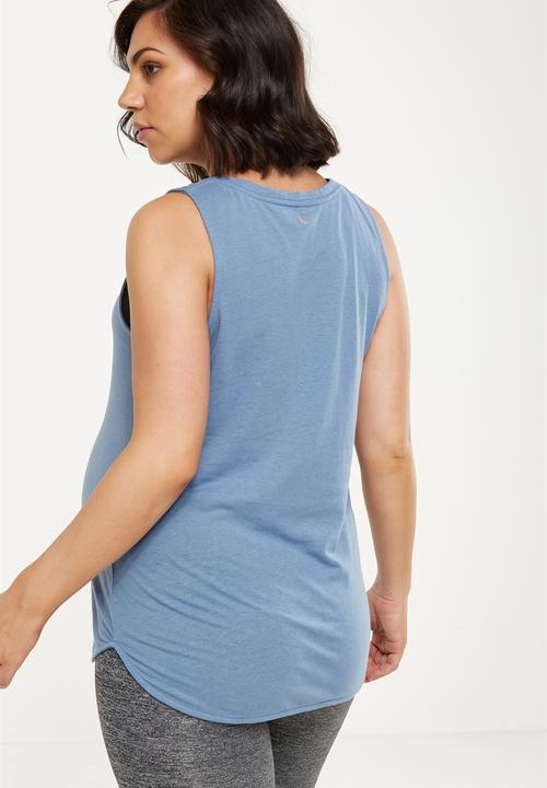 Cotton On - Maternity scooped flow tank top - blue