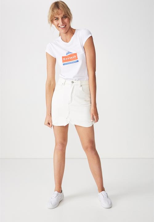 Cotton On - Tbar Rachael graphic tee - white