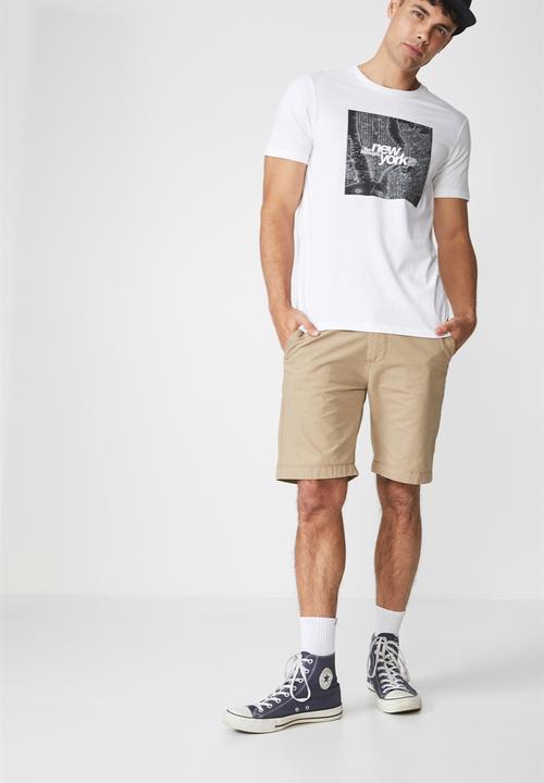 Cotton On - Tbar short sleeve tee - white