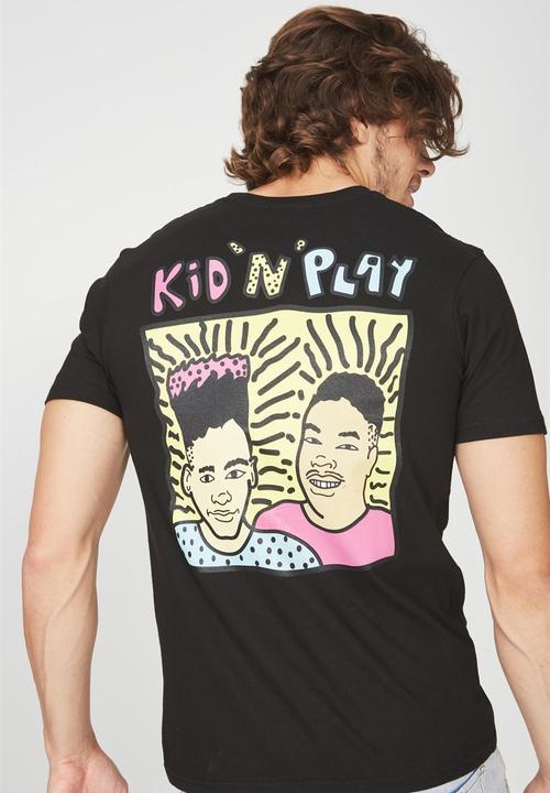 Cotton On - Kid n play t-bar collaboration tee - black
