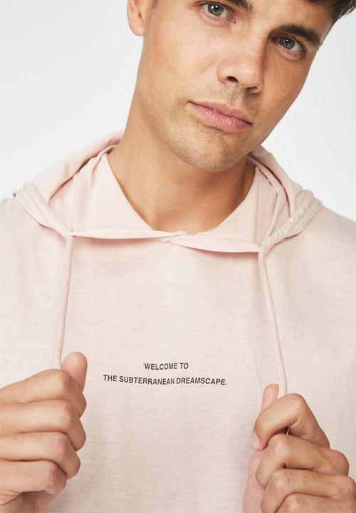 Cotton On - Never mind the chaos hustle muscle tee - dirty pink 
