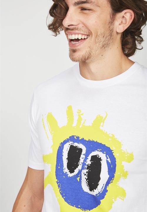 Cotton On - Primal scream t-bar collaboration tee - white