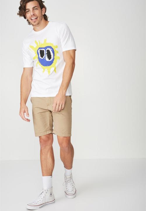 Cotton On - Primal scream t-bar collaboration tee - white