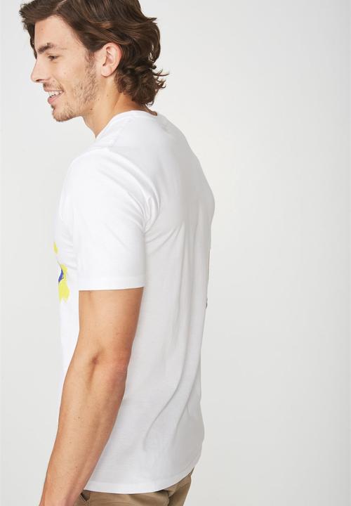 Cotton On - Primal scream t-bar collaboration tee - white