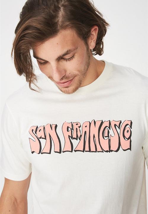 Cotton On - San francisco t-bar tee - white