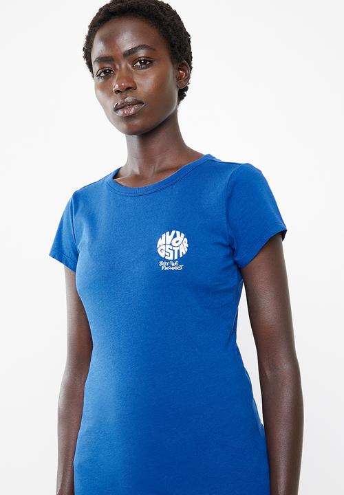 G-STAR - Graphic 4 slim tee - blue 