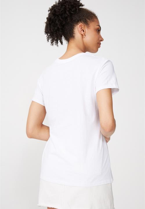 Cotton On - Tbar fox fierce graphic tee -  white