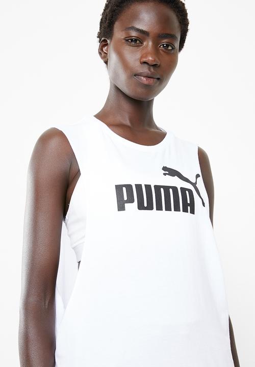 PUMA - Cut off boyfriend tank - black & white
