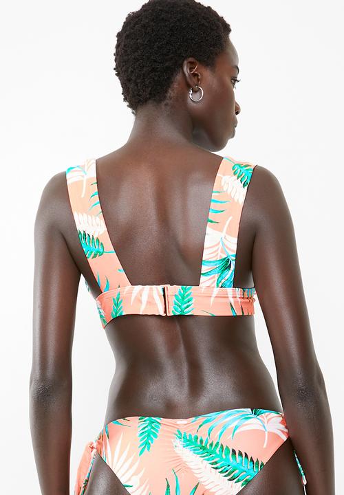 Rip Curl - Sunkissed palms deep V-neck top - peach