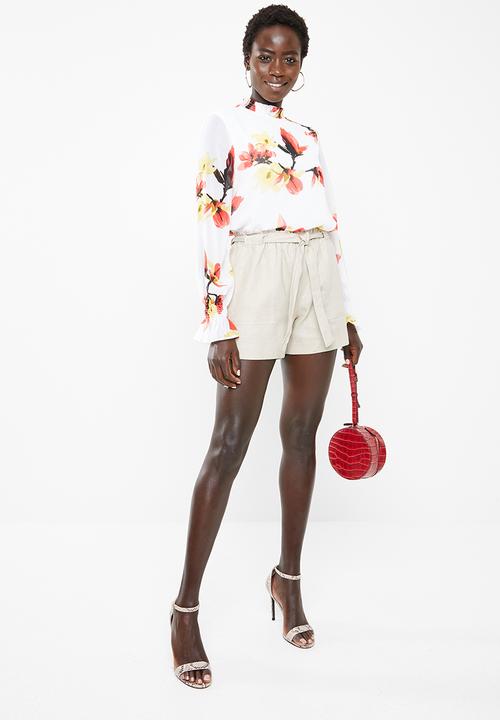 Vero Moda - Katy long sleeve high neck top - multi 