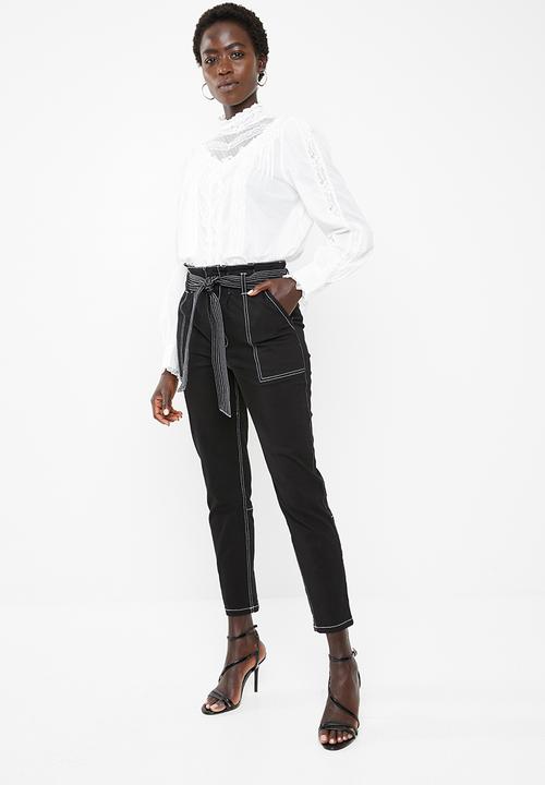 Vero Moda - Dawn long sleeve midi shirt - white