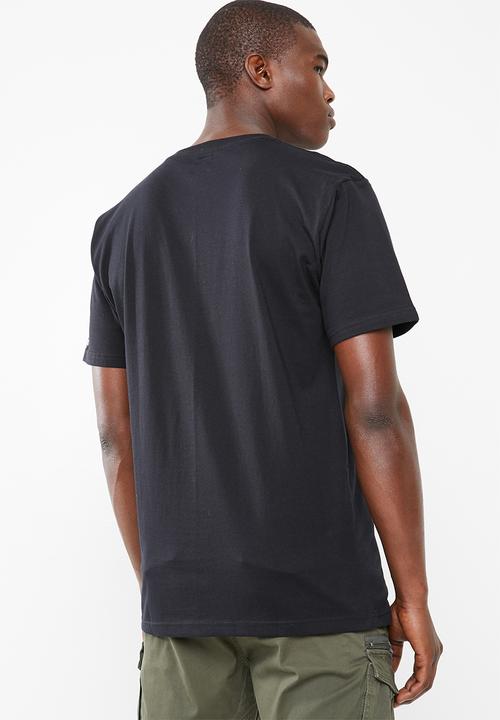 DC - Vertical zone cotton tee - black