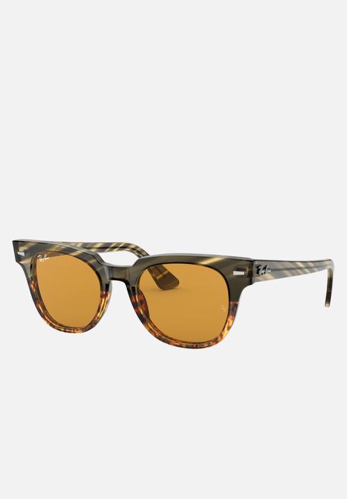 Ray-Ban - Meteor sunglasses - yellow gold/green gradient stripped