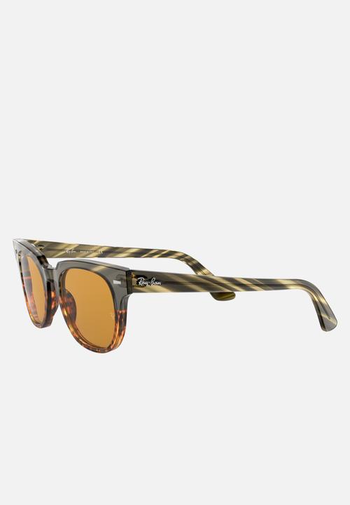Ray-Ban - Meteor sunglasses - yellow gold/green gradient stripped