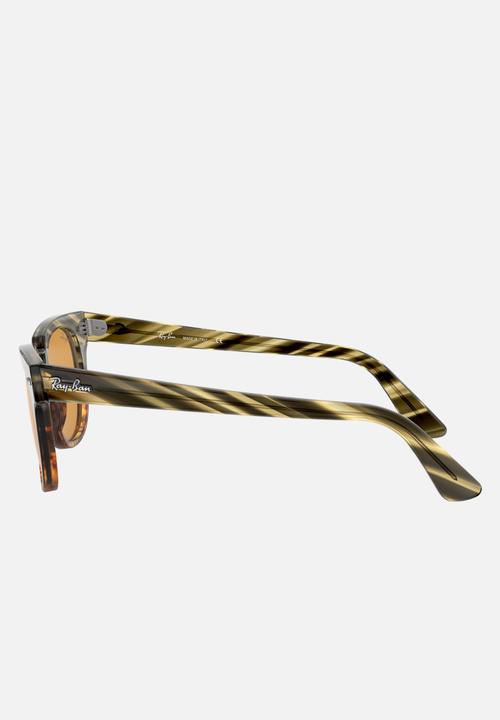 Ray-Ban - Meteor sunglasses - yellow gold/green gradient stripped