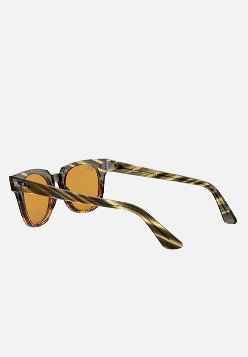 Ray-Ban - Meteor sunglasses - yellow gold/green gradient stripped